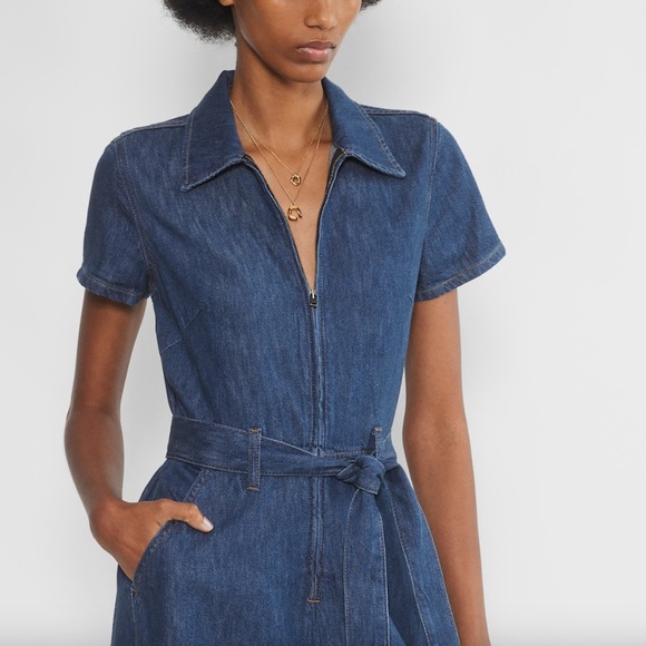 NWOT Aritzia Approach Denim Jumpsuit 00 - Picture 3 of 5